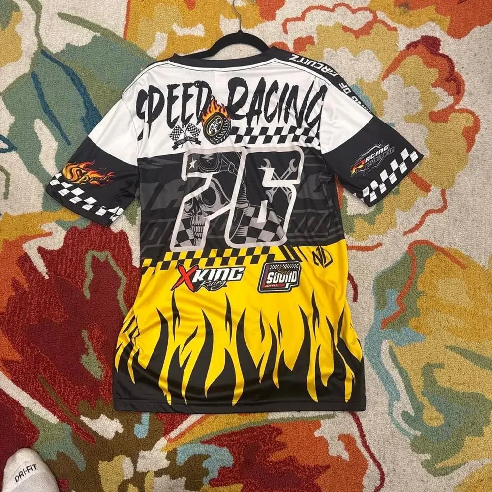 Speed racing jersey with yellowblack